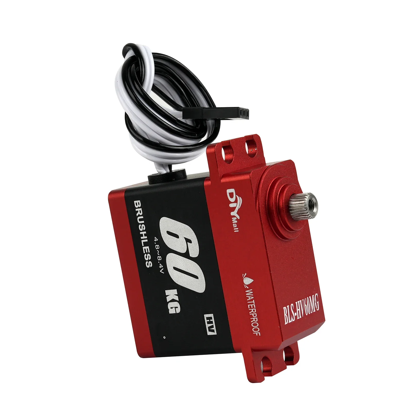 Servo RC de 60KG, BLS-HV60MG resistente al agua, Servo Digital totalmente metálico, Servo sin escobillas HV para coche RC, barco, Robot, camión, avión, Dron