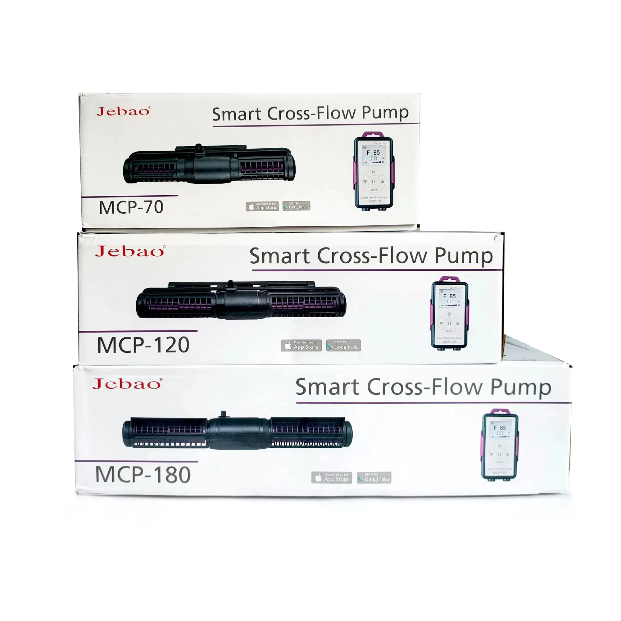 Jecod Jebao MCP Smart AP WIFI Sine Aquarium مضخة التدفق المتقاطع مضخة توزيع ذكية Wavemaker مع وحدة تحكم بشاشة LCD #6