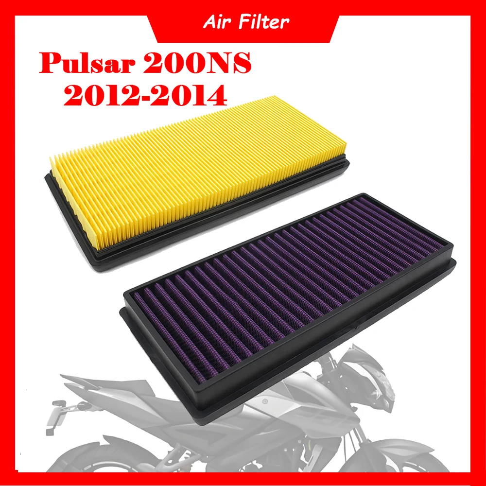 

Очиститель воздушного фильтра двигателя мотоцикла 200cc, фильтрующий элемент воздухозаборника с высоким расходом для Bajaj Pulsar 200 NS 200NS 2012-2014