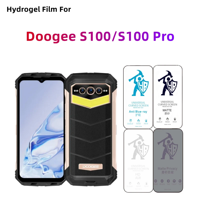 Película de hidrogel mate para Doogee S100/S100pro, Protector de pantalla HD para Doogee S100 Pro, cuidado de los ojos, película protectora mate antiespía, 2 uds.