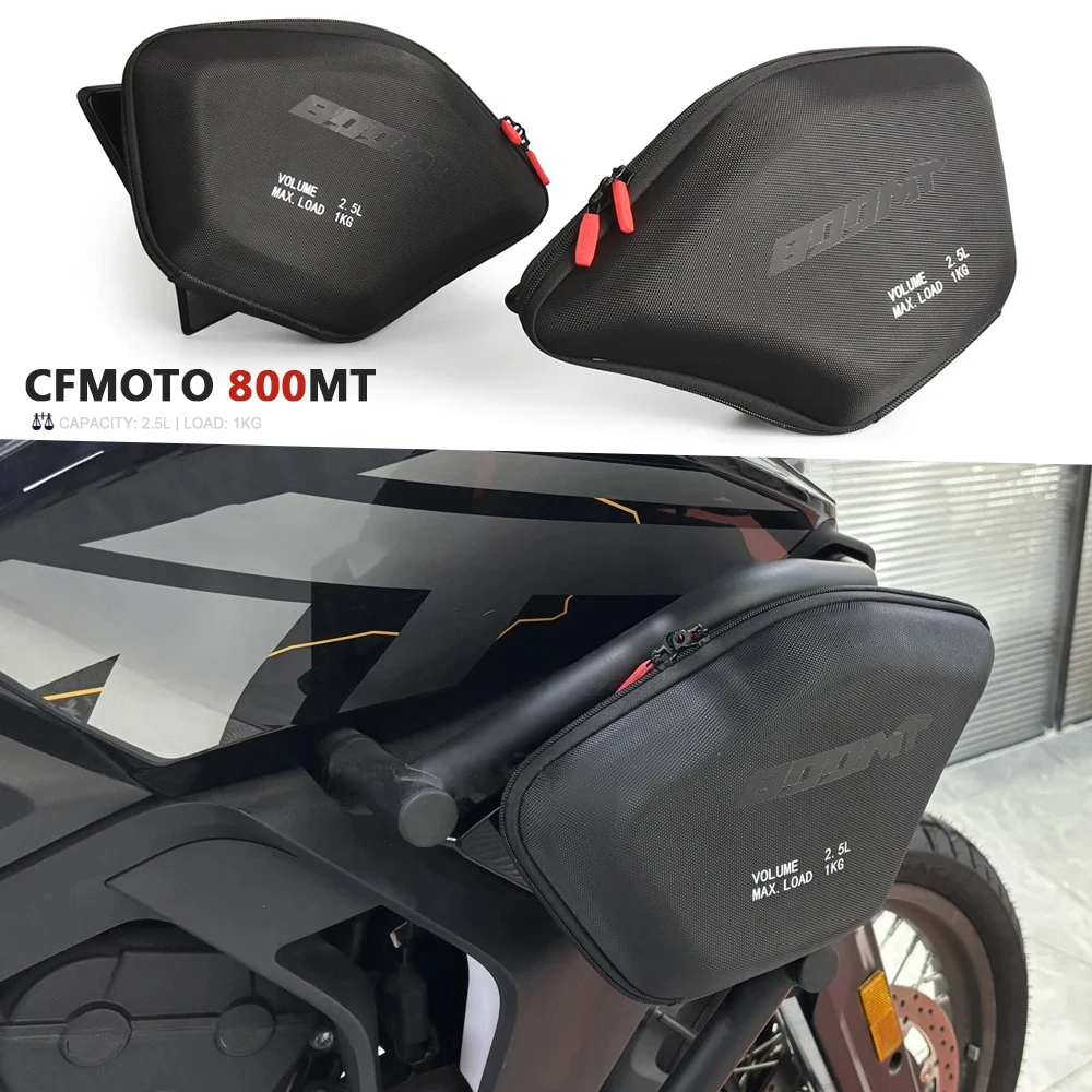 

For CFMOTO 800MT 800 MT 2022-2025 Motorcycle Radiator Cowl Bag Side Fairing Panel Tool Storage Bags MT800 Leg Bag Accessories
