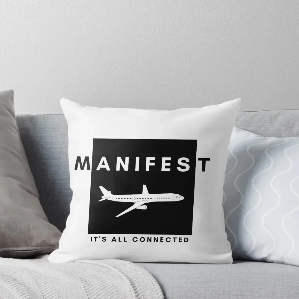 NBC Manifest TV Show: It's All Connected T-Shirt Throw Pillow pillows decor home Pillow Decor pillow