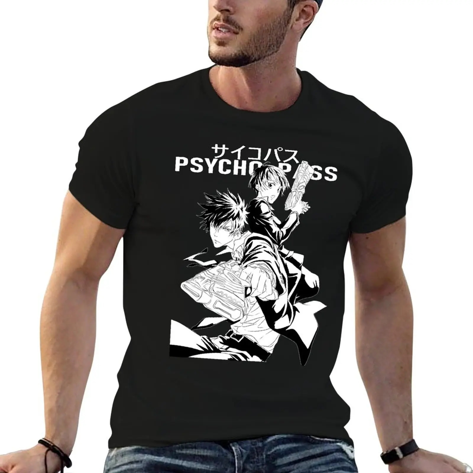 

PSYCHO-PASS T-Shirt t shirts for man pack cotton t shirt men 100% cotton luxury brand man graphic t shirt T-Shirt