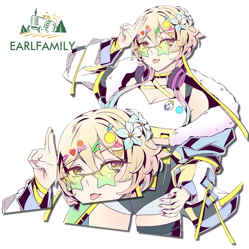 EARLFAMILY 13cm x 11.1cm for Genshin Impact Car Accessories Stickers Trunk Motorcycle Vinyl Car Wrap Decal Surfboard Waterproof