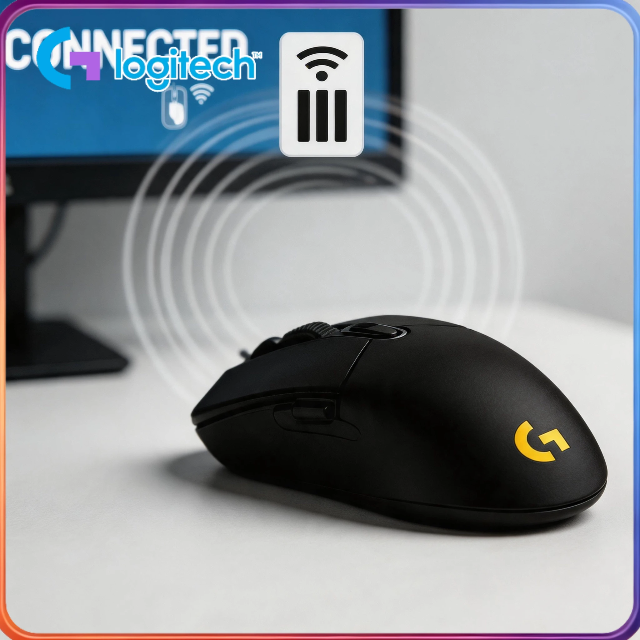 

The Logitech G102/G203 mouse with RGB backlighting, featuring 6 customizable buttons, makes gaming operations more smooth.