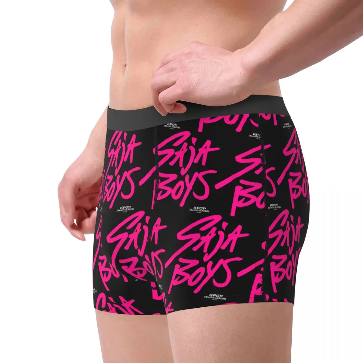 Saja Boys-ropa interior oficialmente con licencia Huntrix, calzoncillos para hombres, Boxershorts bonitos y personalizados, pantalones cortos Trenky, calzoncillos de talla grande
