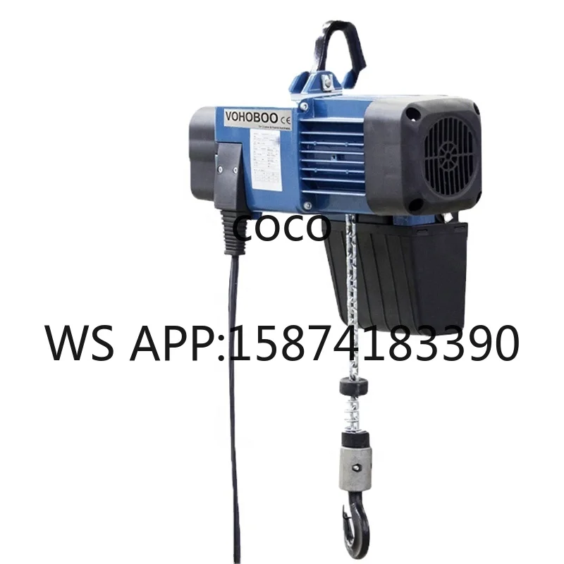 European Style Chain Electric Hoist Customized 380V 50Hz 3 Phase Construction Hoist