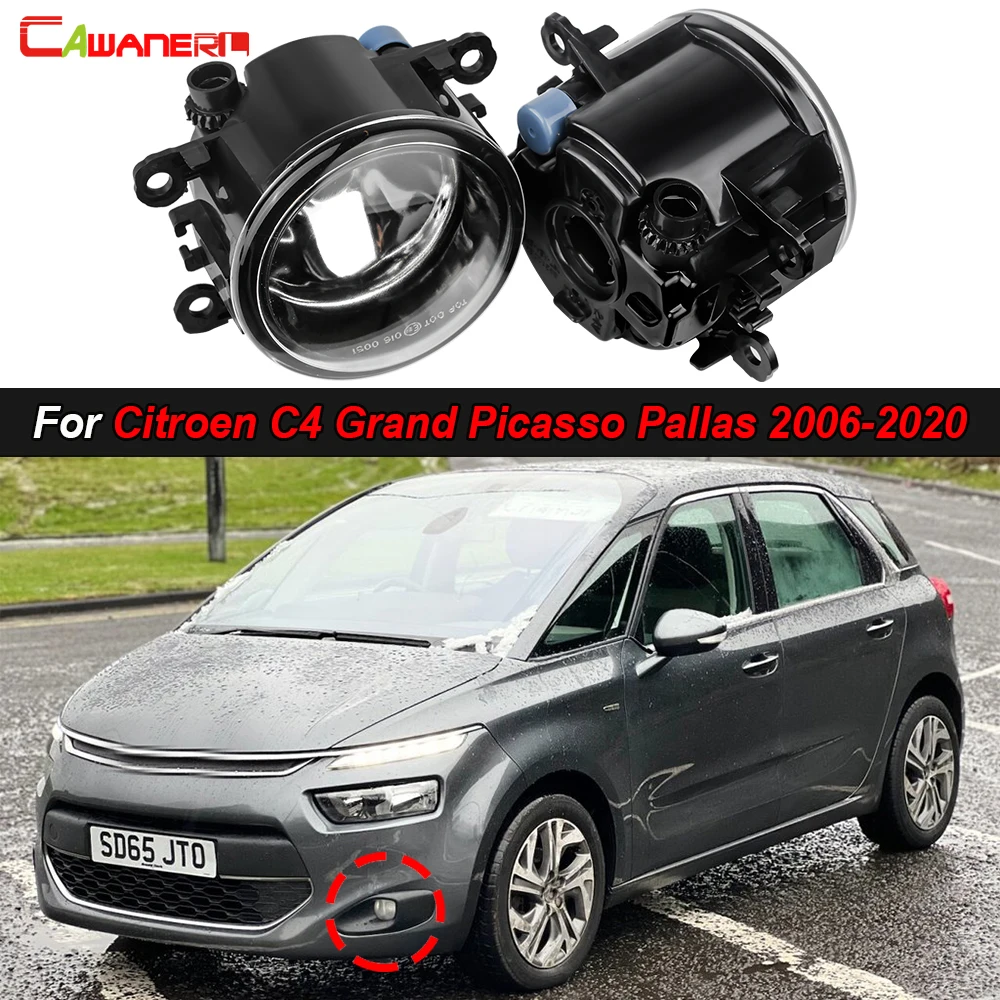 

2 Pieces 55W 100W Car Front Fog Light Daylight with LED Halogen Bulb For Citroen C4 Grand Picasso Pallas 2006-2020