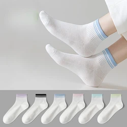 Four Season Breathable Socks Made of Cotton Mesh with Eyelets for Women Anti Odor and Sweat Absorbing Sports and Leisure Socks