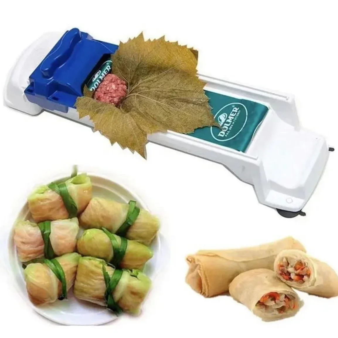 1pc Cabbage Leaf Rolling Tool Vegetable Meat Roll Stuffed Grape Yaprak Sarma Dolmer Roller Machine Sushi Kitchen Accessories