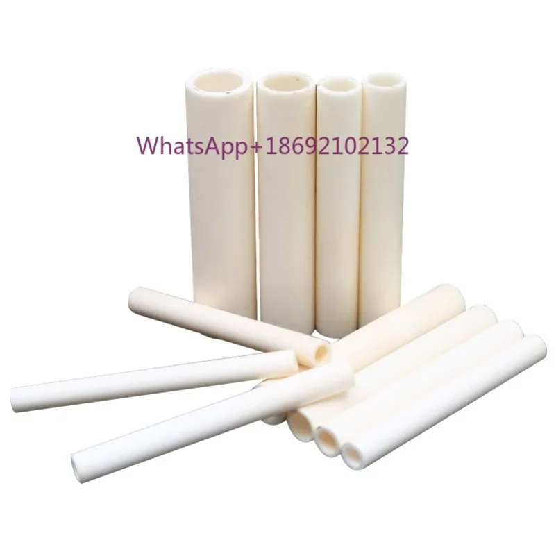 Al2o3 Alumina Ceramic Tube Aluminum Oxide High Temperature Resistant Insulation Hollow Thermocouple Ceramic Tube