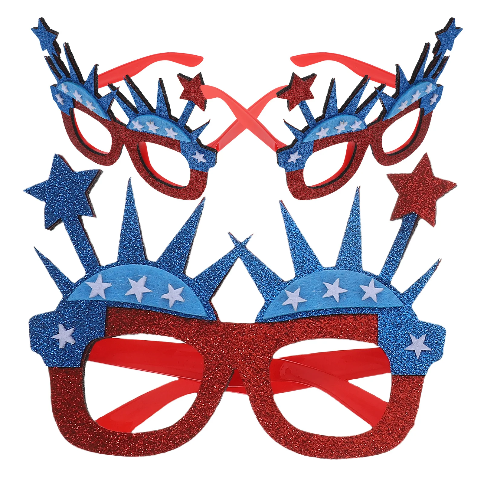 

3pcs Independence Day Glasses Statue of Liberty American Flag Sunglasses Patriotic Party Costume Usa Themed Accessories Holiday