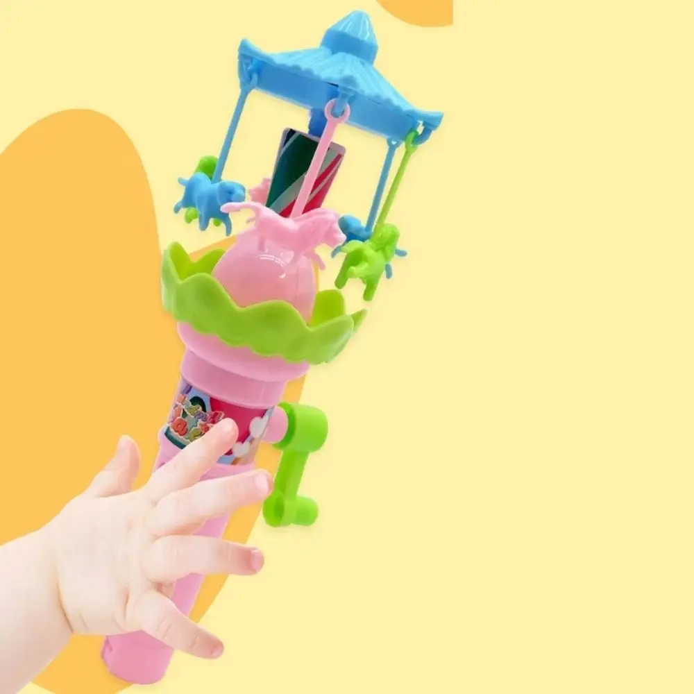 أضواء LED اليد مكرنك الدورية لعبة آلية التروس التفاعلية مرح الذهاب لعبة مستديرة دليل متوهجة لعبة دائرة الاطفال هدية