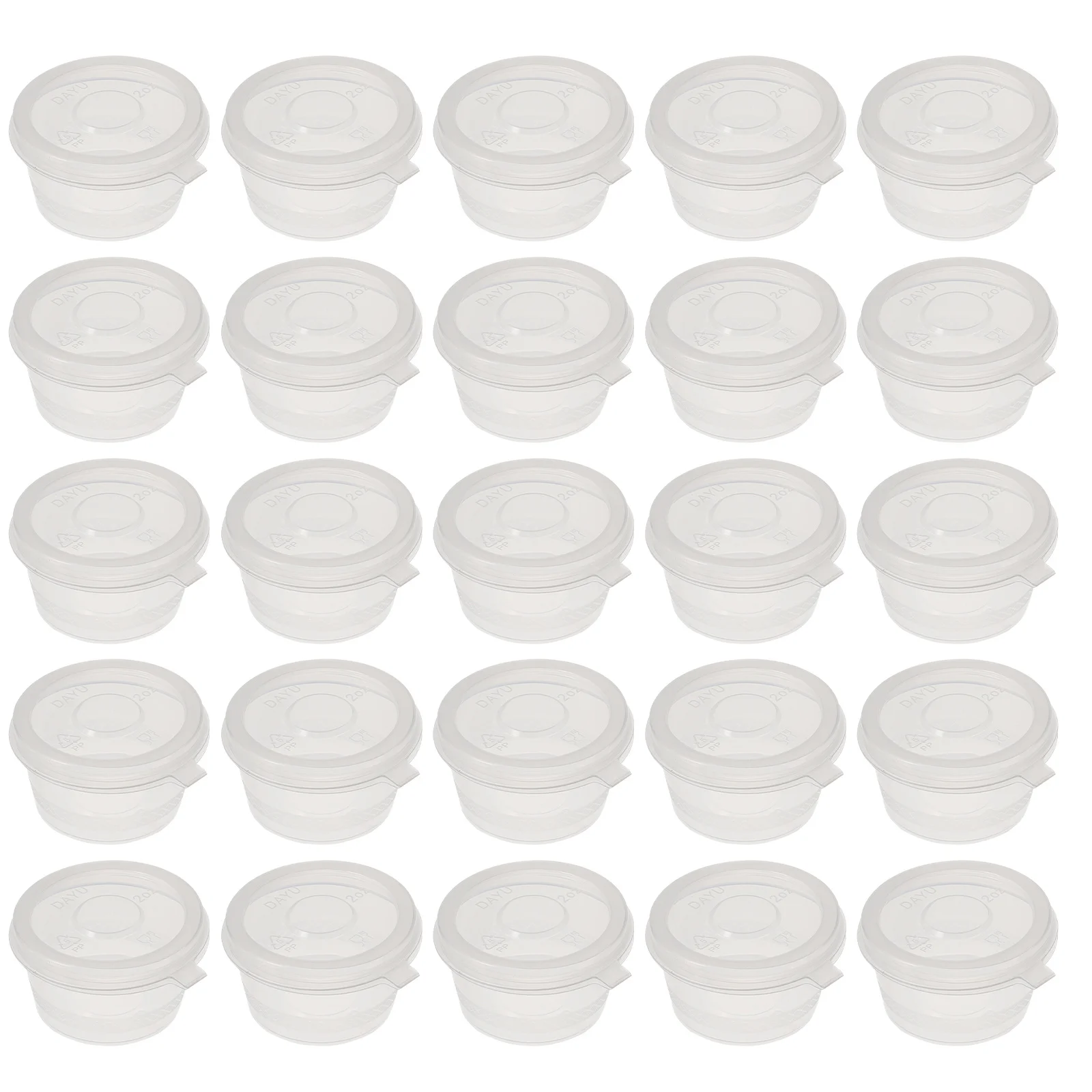 

100pcs Disposable Sauce Boxes Portable Food Containers For Takeaway Sandwich Sushi Pp Packing Cases Leakproof Salad Sauce