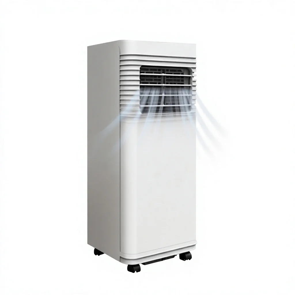Airwens 9000 BTU Low Noise Energy-Saving Cooling Heating Portable Air Conditioner Easy-Move Wheels Remote Control Household 298