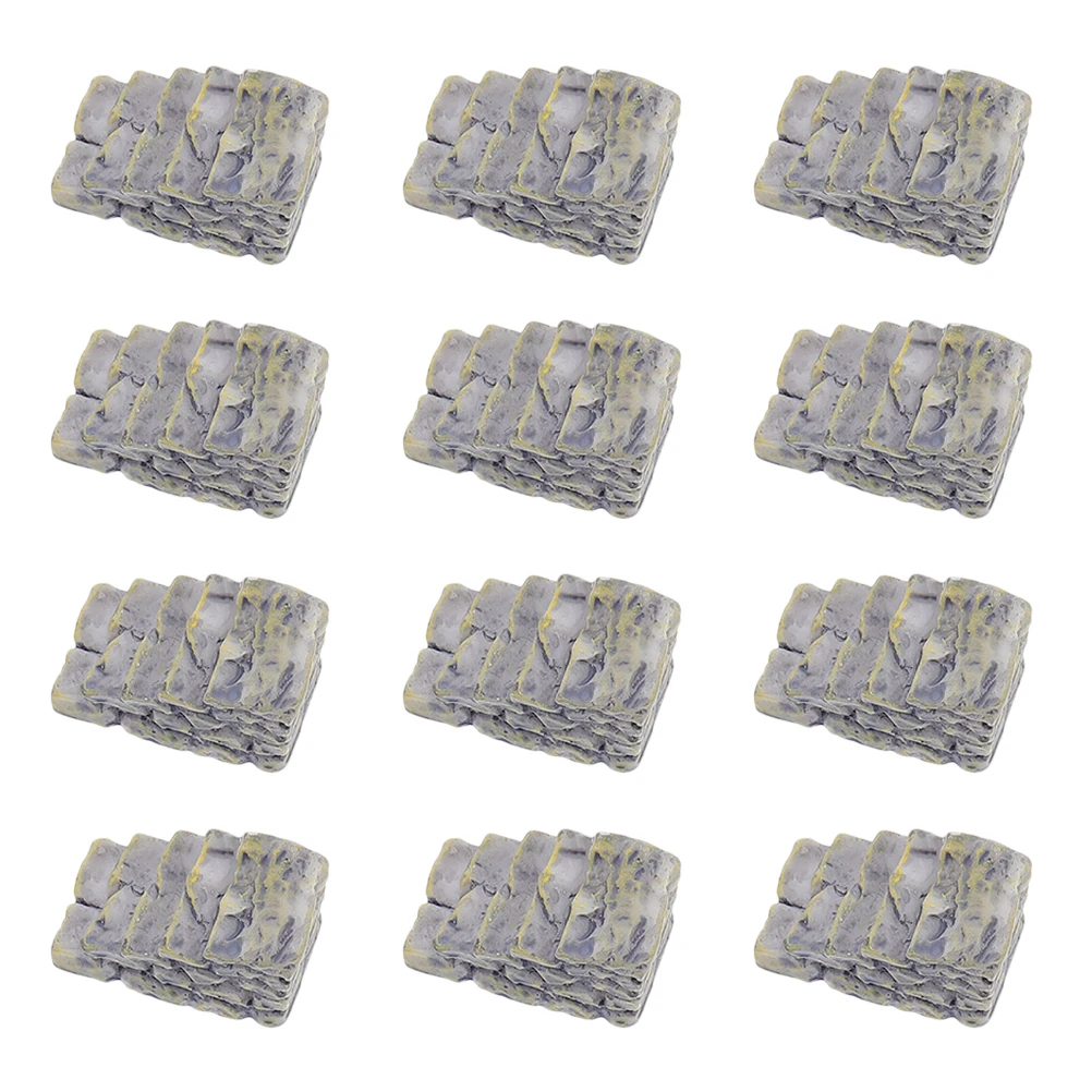 

12pcs Micro Landscape Stairs Resin Miniature Stone Pathway Fairy Garden Accessories Dollhouse Ornaments Decor Steps Moss Walkway