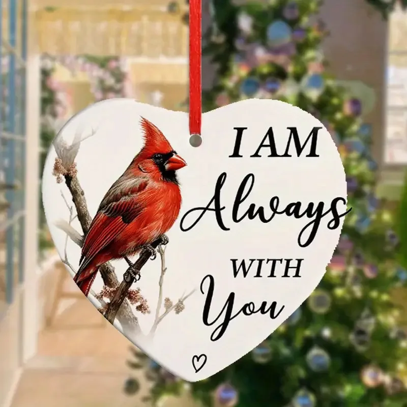 

Рождественские украшения 2025 года — подвесные украшения в форме сердца, идеально подходят для парных праздничных украшений, рождественских украшений