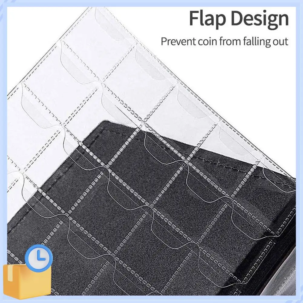 شعبية 250 جيب عملة جمع ألبوم عملة تخزين الألبوم عملة تخزين كتاب تخزين لتخزين العملات المعدنية التذكارية