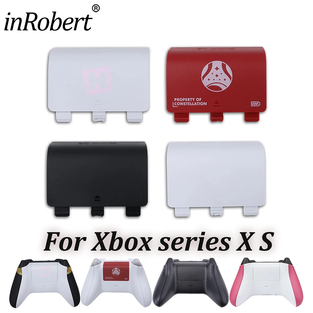 

4pcs Battery Lid Replacement for Xbox Series X S Controller Battery Shell Lid Back Case Cover