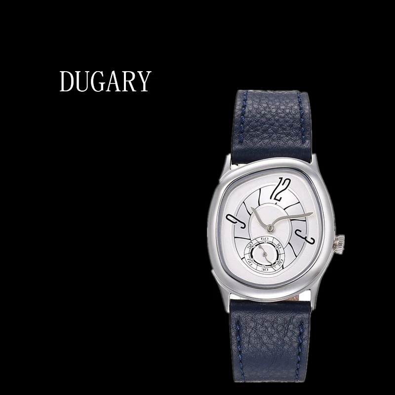 DUGARY: Reloj de cuarzo de moda para hombres y mujeres con diseño irregular y resistente al agua