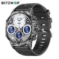 BlitzWolf BW-AT6 Plus 1.75inch AMOLED Display BLE5.3 Smart Voice Assistant Flashlight bluetooth Call Heart Rate Smart Watches