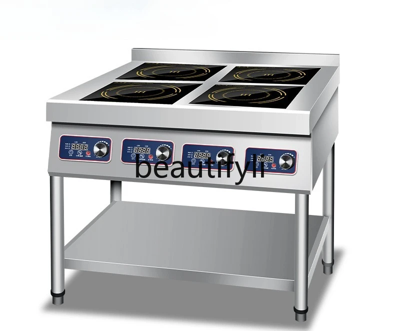 

Commercial induction cooker multi-head high-power, cabinet type, pot stove 4 eyes and six eyes kitchen equipment