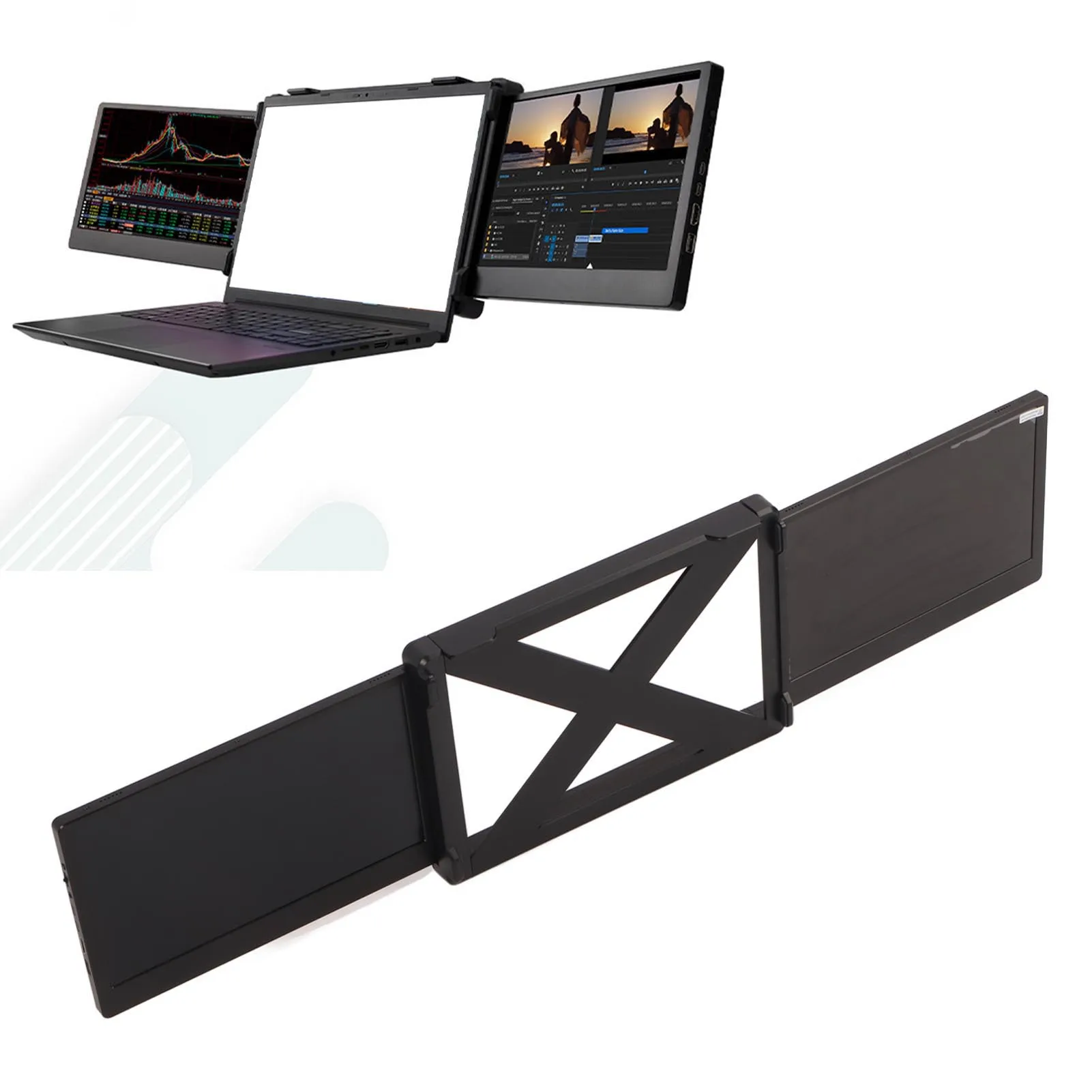 Extensão de tela de laptop Suporte ajustável Extensor de tela de laptop de 11,6 polegadas Visão ampla de 178 graus para smartphones para Windows