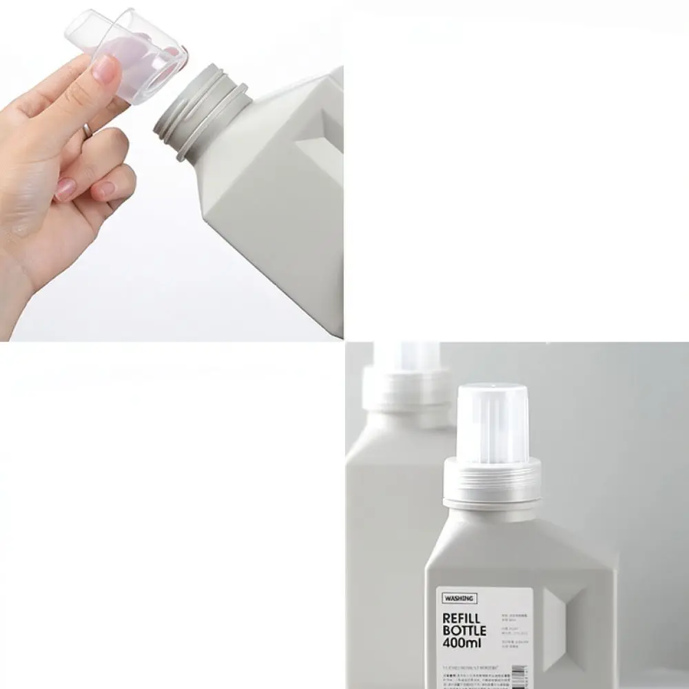 Empty Refillable Dispenser Bottle For Laundry Liquid Softener Shampoo Durable Plastic Container Home Bathroom Storage Jar