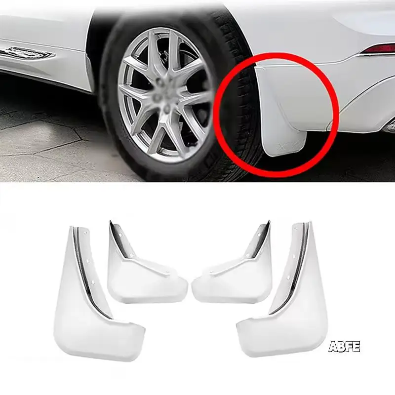 

Front,Rear Wheel Fenders 4Pcs/Set White Car Accessories Fit For Volvo XC60 2018-2023 Mudguards Protection