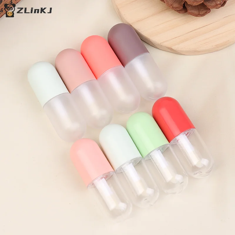 ▶ Mini Capsule de voyage 5ML, 1 pièce, brillant à lèvres, Tube vide, rouge à lèvres, Tube de baume à lèvres en plastique, échantillon, récipient cosmétique