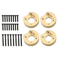 AU67-4PCS Brass Counterweight Balance Weight For YK4101PRO YK4102 YK4103 YK4082 Yikong RC Crawler Car Upgrade Parts