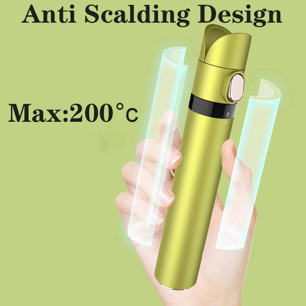 جهاز فرد الشعر القابل للطي ، طلاء سيراميك 2 في 1 ، مكواة الشباك ، شاحن سبليت قابل لإعادة الشحن 200 ، تصميم جديد