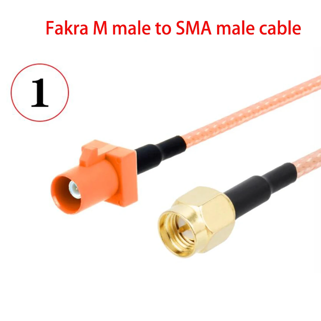 Fakra M Type Male Female Orange Color To SMA Plug Jack Pigtail Cable Adapter RG316 15cm /30cm/50cm/100cm Wholesale NEW for  Car