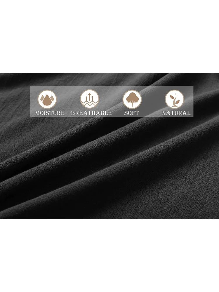 Men’s Pirate Shorts Medieval Viking Navigator Renaissance Banded Pants Gothic Linen Costume Shorts