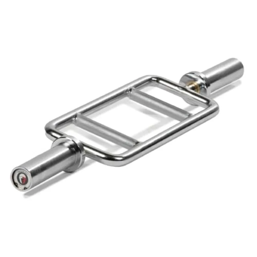 Barra para tríceps de 34 ", capacidad de 200 LB, martillo con acabado cromado, barra de peso rizada, gimnasio en casa, ejercicio de levantamiento de pesas para sentadillas, peso muerto S