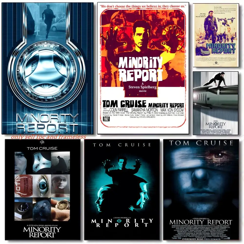 Science fiction film M-Minority Report Poster Poster painting with prints Home bedroom living room decoration gift