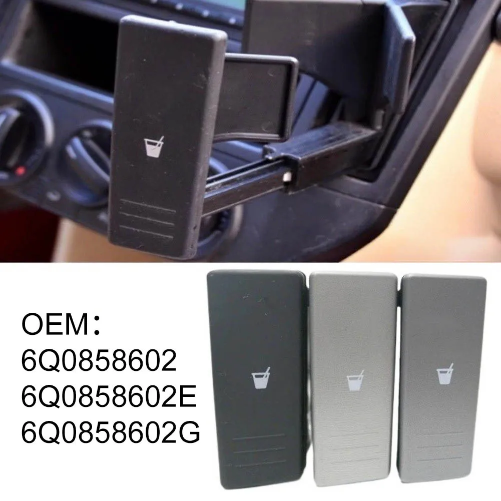 Cup Holder Black Car Cup Holder Improves In-car Organization Automotive-grade ABS Plastic For Polo 9N 2002-2005