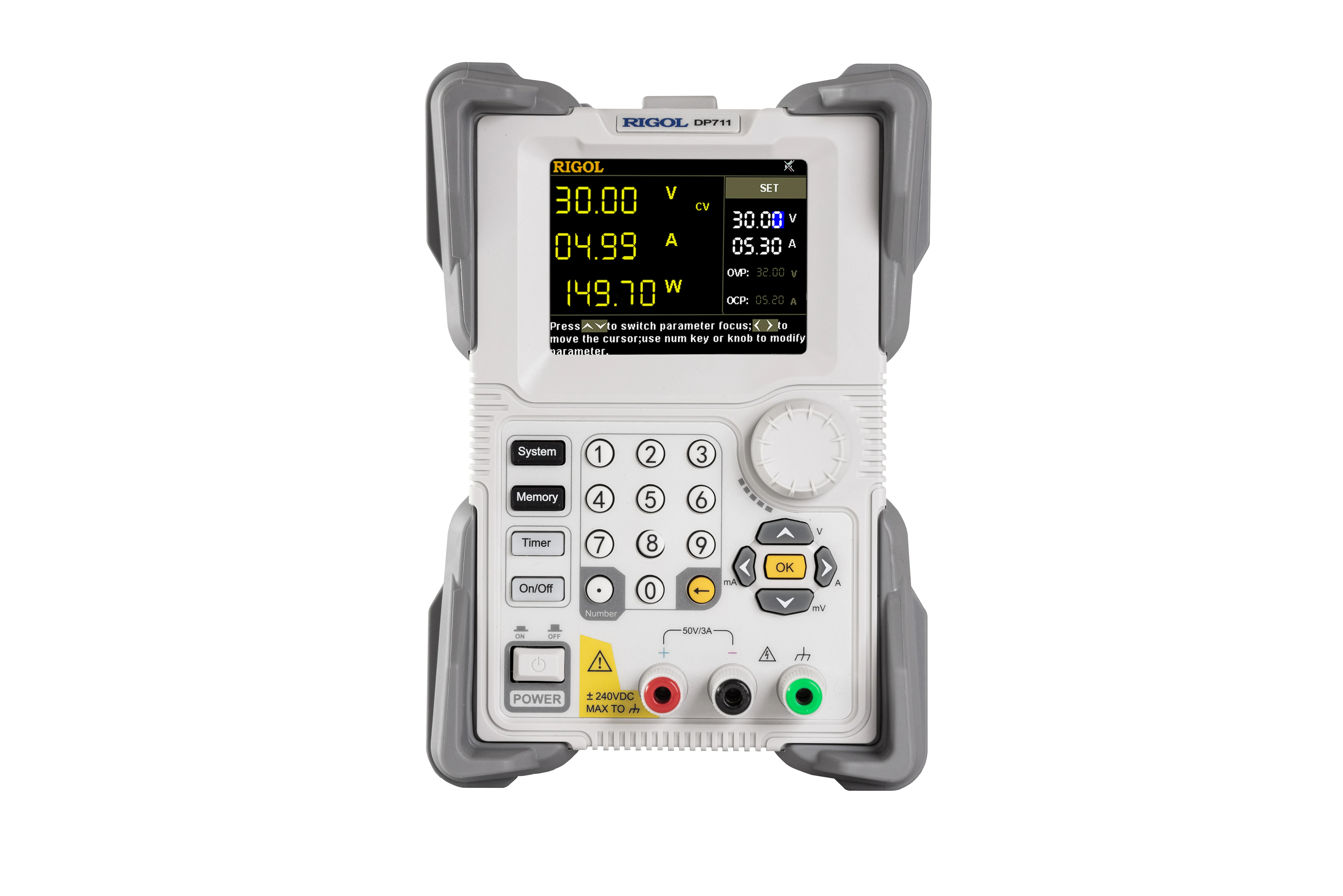 RIGOL DP700 Series  Programmable DC Power Supply, 150W Power, 1 CH, Resolution 10mV/10mA,DP711:30V/5A,DP712:50V/3A