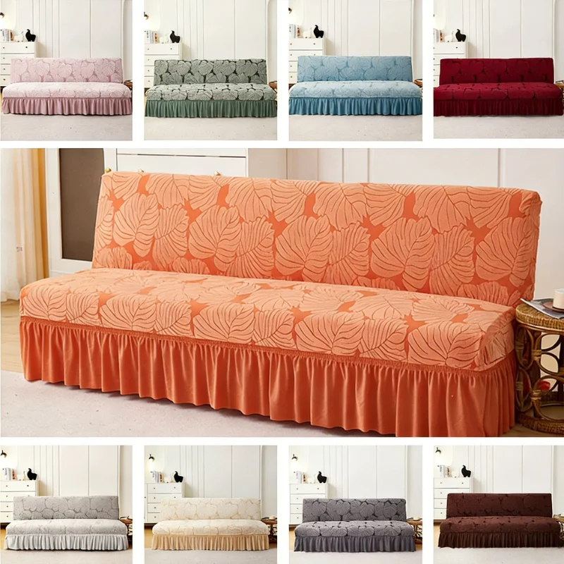 

2/3 Seater Sofa Cover with Skirt Double Three -Seater Elastic All-inclusive Dustproof Sofa Cover Чехол На Диван Без Боков 소파 커버