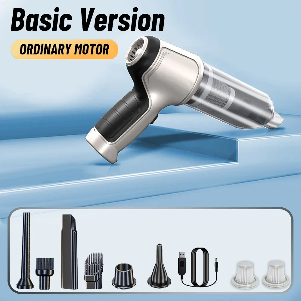 مكنسة كهربائية للسيارة 95000PA، آلة تنظيف صغيرة للسيارة، شفط قوي، جهاز محمول لاسلكي محمول