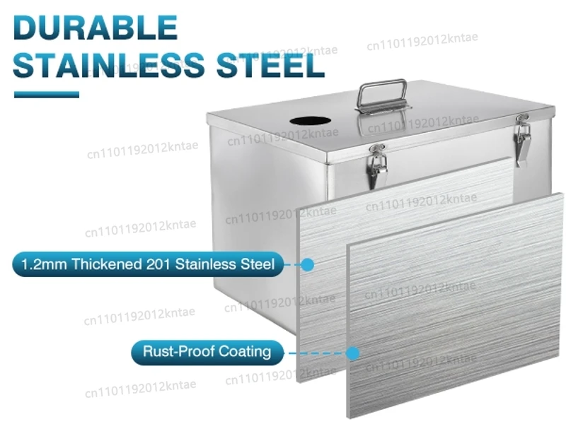 Grease Interceptor Grease Trap Water Oil Trap Filter Stainless Steel Separator Kitchen Waste Water Treatment Restaurant
