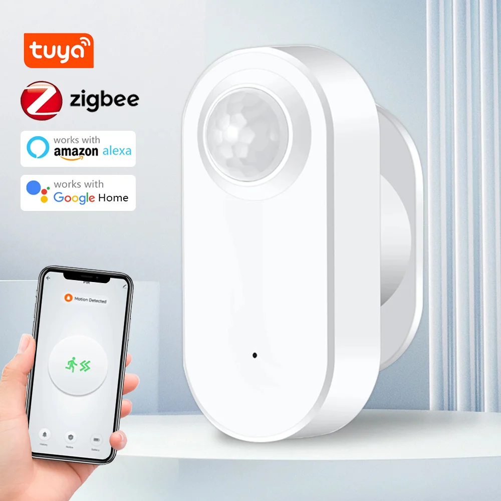 Tuya Zigbee Human Motion Sensor Smart Home Human Body Detector Security Sensor App Remote Control Works With Alexa Google Home