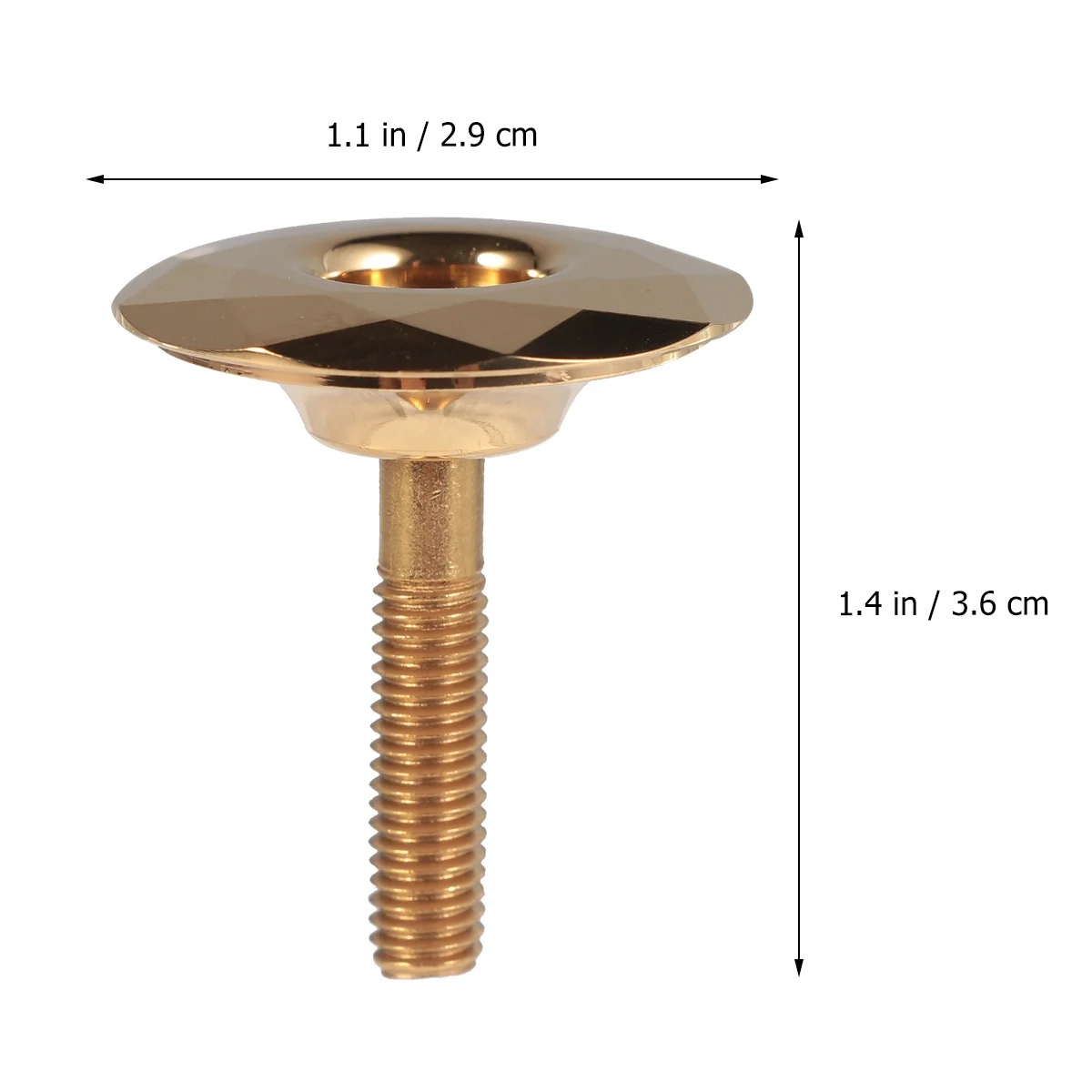 

Bicycle Headset Cap Aluminium Alloy 28.6Mm Front Fork Mount For Mountain Bike Road Bike Golden Finish Lightweight Durable