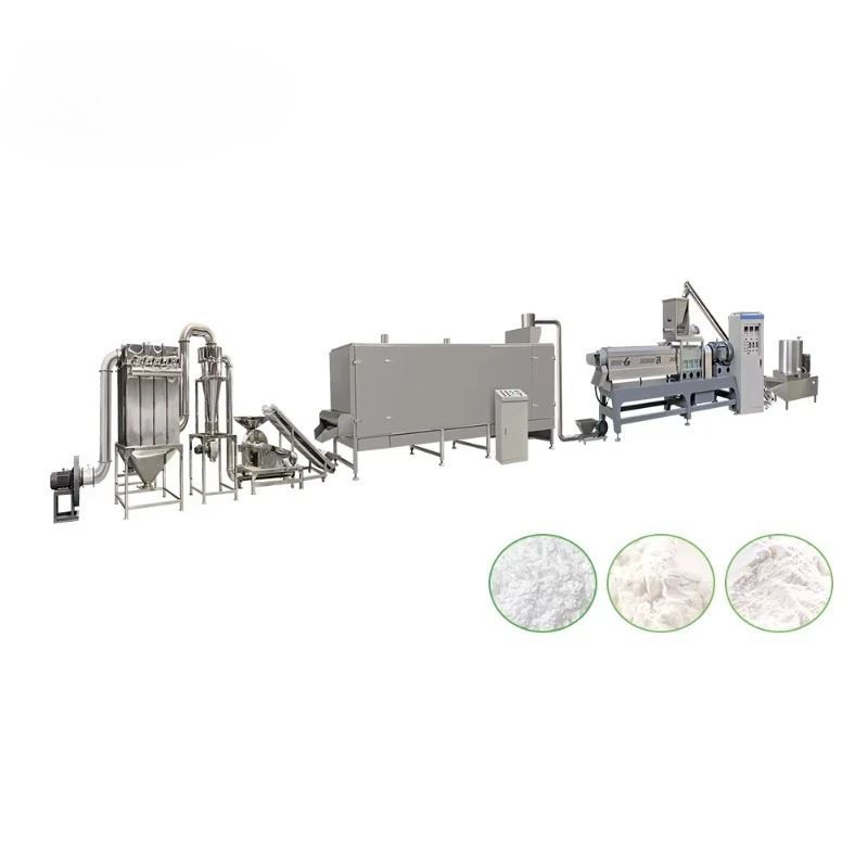 High Efficiency Cassava Modified Starch Extruder Machine Line Pre-gelatinized Starch Making Machine Line Modified Starch Plant