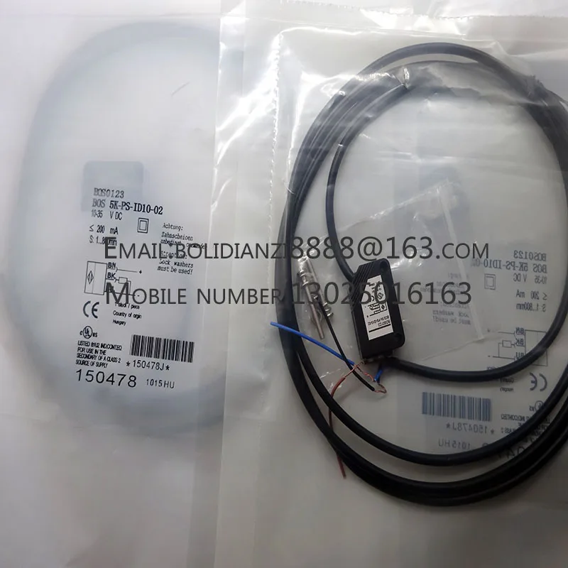 BOS0158 BOS 5K-PS-IX10-S49 BOS0129 BOS 5K-PS-RH12-02 BOS0123 BOS 5K-PS-ID10-02 Brand new original proximity switch sensor