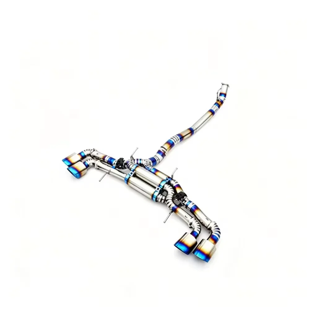 RVE for Nissan Gtr R35 Gtr35 Titanium Exhaust Catback 4-inch 101mm Y-tube Performance Exhaust Pipes for 2007 Model