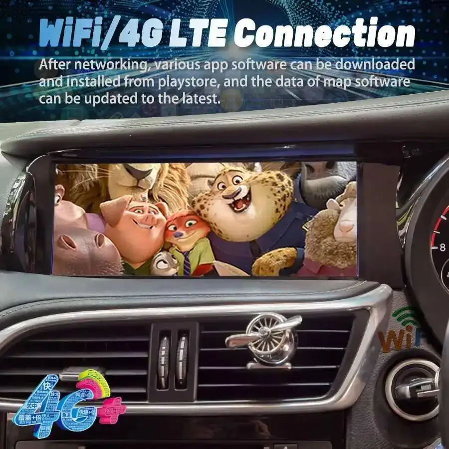 10.25 Inch RHD Android Car Radio Stereo for Infiniti QX30 Q30 2013-2018 Touch Screen Multimedia Video Player