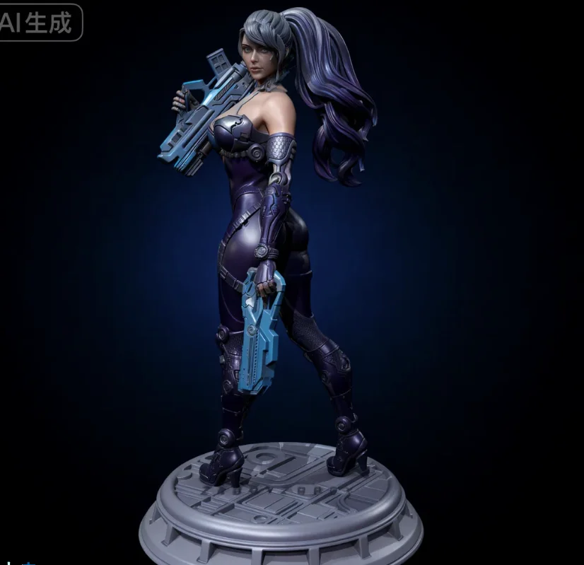 

Общая высота 50 мм 75 мм, фигурка красоты, модель из смолы, бесцветная и самособранная 3D-печать TD-7560/3D