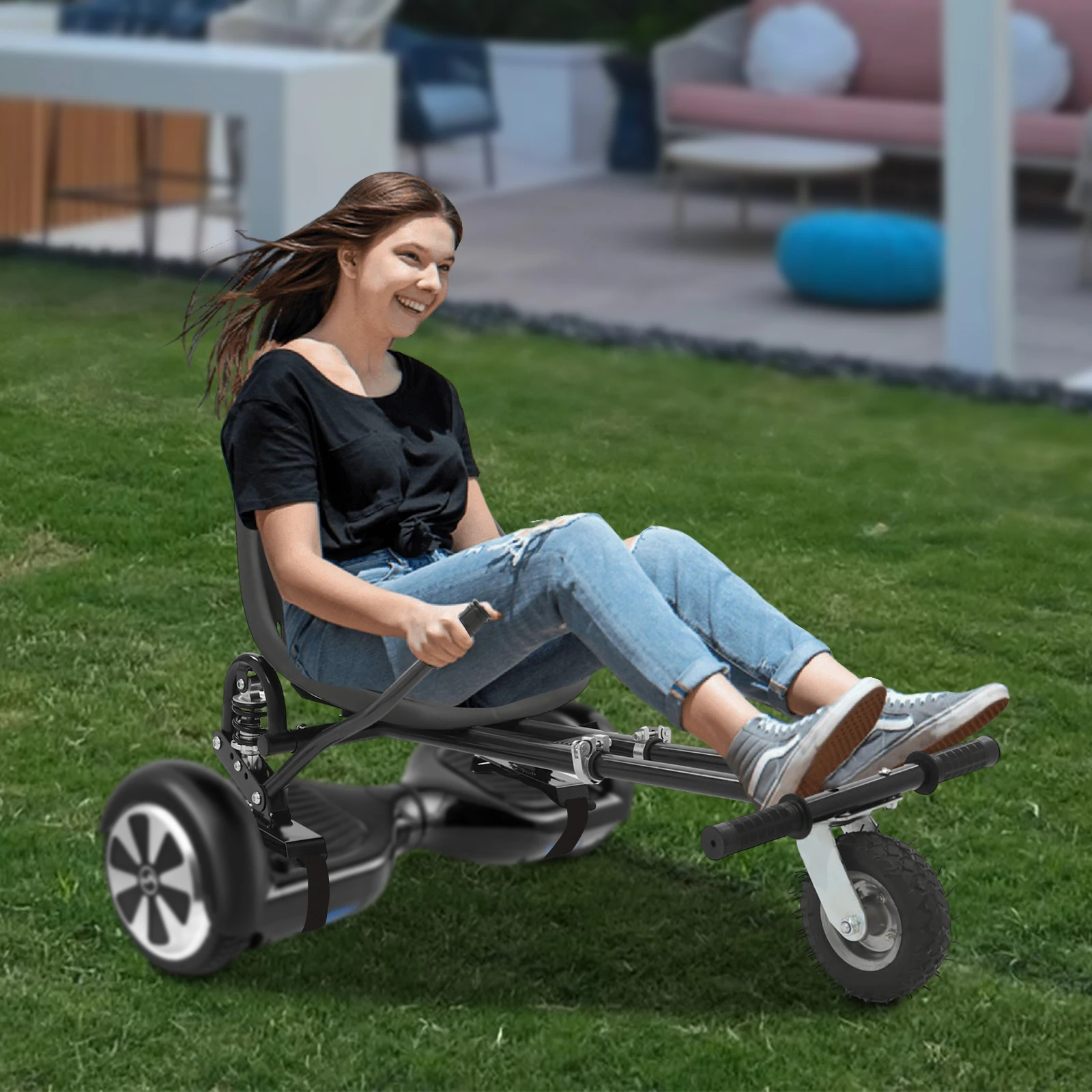 Acessório ajustável do assento do hoverboard, carga 100kg que equilibra o acessório do assento da scooter apropriado para o equilíbrio de 6.5 '', 8", e 10'