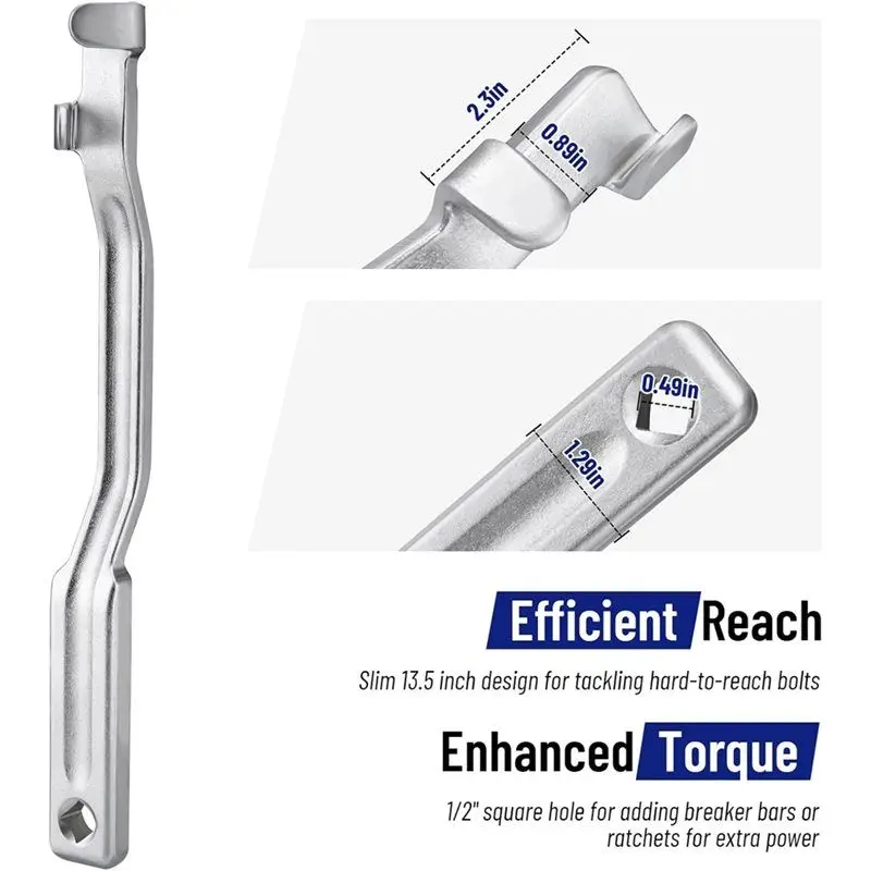 شريط أدوات تمديد مفتاح الربط BYBS مع فتحة 1/2 بوصة، مجموعة مفاتيح تمديد الأوفست، محولات محرك مربع، أداة موسع مفتاح الربط